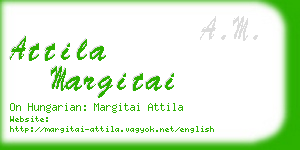 attila margitai business card